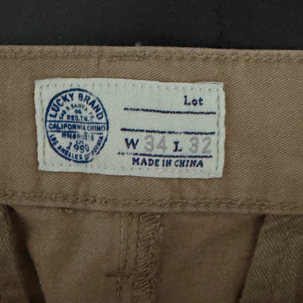Lucky Brand Original 121 Heritage Slim Chino Pants, 34 x 32 - Picture 7 of 7